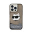 Karl Lagerfeld Liquid Glitter NFT Choupette Head – dėklas iPhone 14 Pro (juodas)