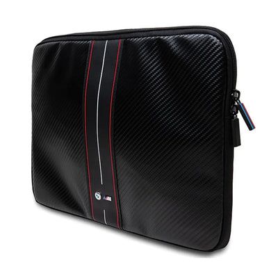 BMW Carbon Red Stripes Sleeve – dėklas 15" / 16" nešiojamam kompiuteriui (juodas)