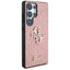 „Guess Fixed Glitter Big 4G Metal Logo“ – dėklas „Samsung Galaxy S25 Ultra“ (rožinis)