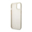 Guess Croco Collection – dėklas iPhone 14 Plus (sidabrinis)