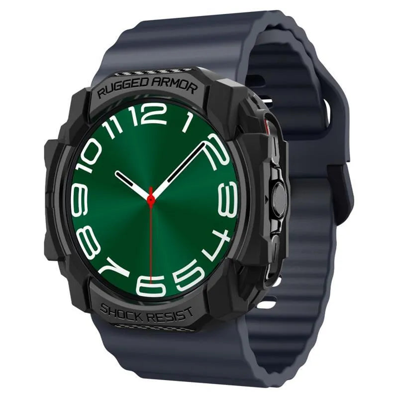 Spigen Rugged Armor – Dėklas Samsung Galaxy Watch Ultra 47 mm (2025/2024) (Matte Black)