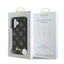 Guess Peony Script MagSafe – dėklas iPhone 16 Plus (juodas)