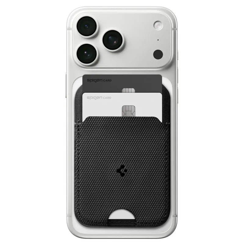 Spigen S314-2 Slim Fold Tripod MagSafe – magnetinė piniginė su stovo funkcija (juoda)