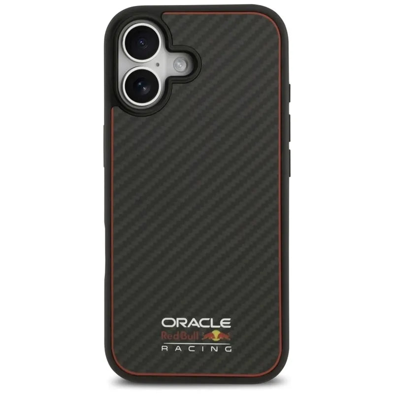 Red Bull Kevlar Logo Matt MagSafe – Apple iPhone 17 dėklas (juodas)