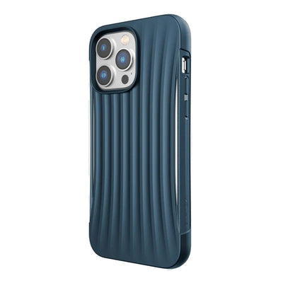 X-Doria Raptic Clutch - Biologiškai skaidus dėklas, skirtas iPhone 14 Pro Max (išbandyta kritimui iš 3m) (mėlynas)