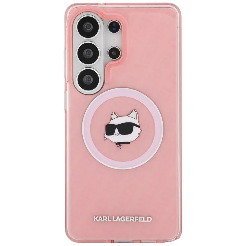 Karl Lagerfeld IML Repeated Choupette MagSafe – Samsung Galaxy S26 Ultra dėklas (rožinis)