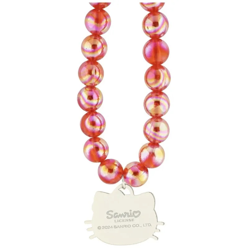 Hello Kitty Pearls Kitty Head – telefono pakabukas (raudonas)