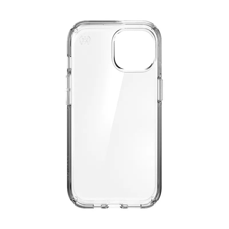 Speck Presidio Perfect-Clear – dėklas iPhone 17e / 16e / 15 / 14 / 13 (skaidrus)