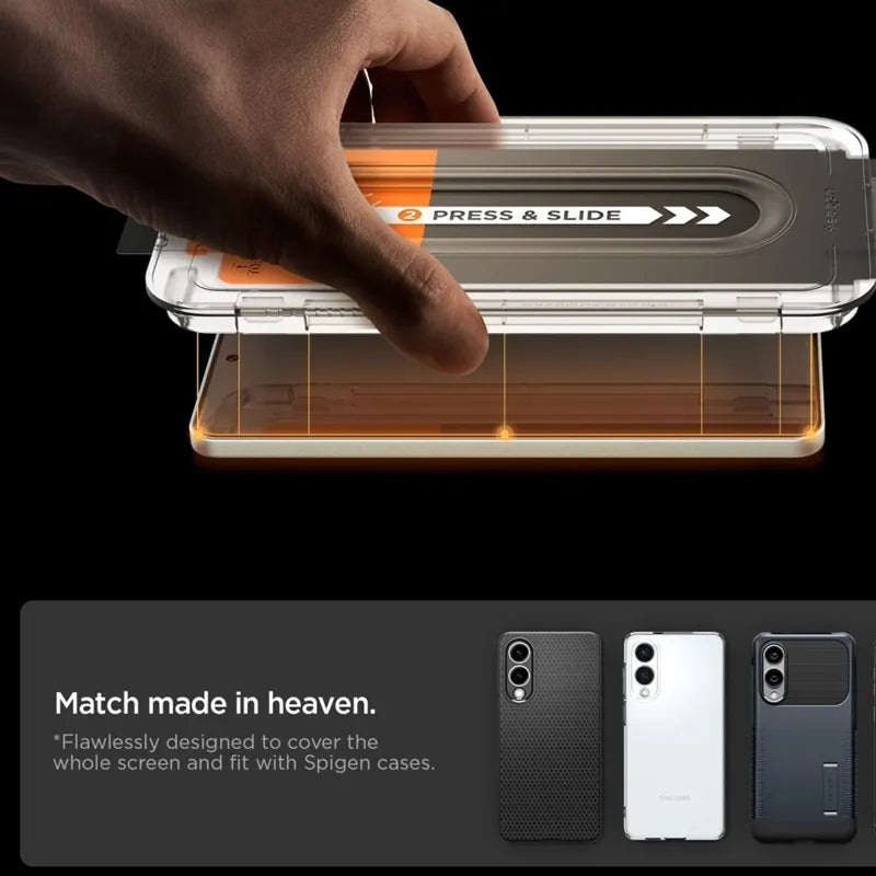 Spigen GLAS.TR EZ Fit Pro - grūdintas stiklas Samsung Galaxy S25 Edge telefonui