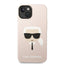 Karl Lagerfeld Silicone Ikonik Karl's Head MagSafe – dėklas iPhone 14 Plus (rožinis)