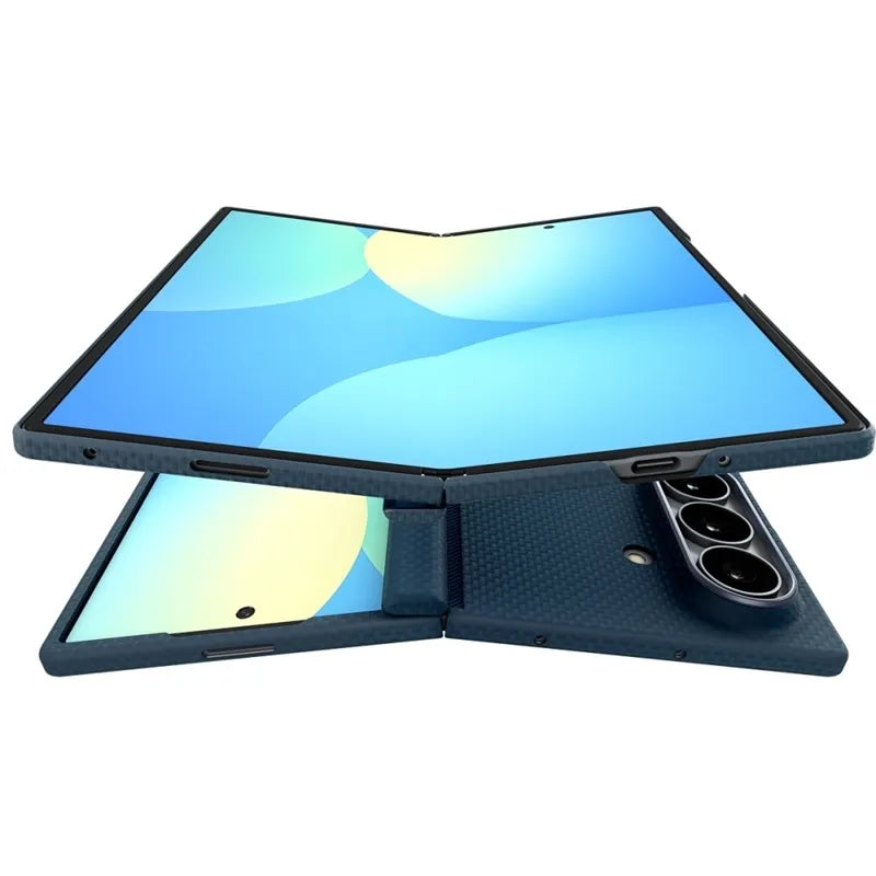 Spigen AirSkin Aramid MagSafe – dėklas Samsung Galaxy Z Fold 8 Ultra (tamsiai mėlynas)