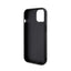 Karl Lagerfeld 3D Rubber Glitter Logo dėklas, skirtas iPhone 15 (juodas)
