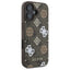 Guess Peony On 4G Background MagSafe – dėklas iPhone 16 (rudas)