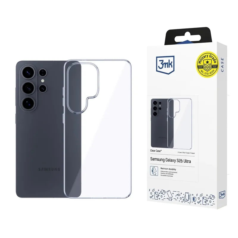 3mk Clear Case – dėklas Samsung Galaxy S26 Ultra (skaidrus)