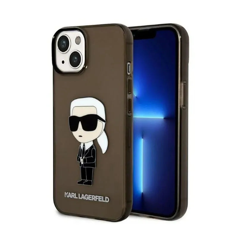 Karl Lagerfeld IML NFT Ikonik – dėklas iPhone 14 Plus (juodas)