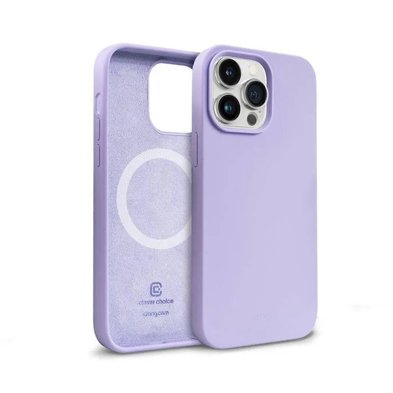 Crong Color Cover Magnetic – iPhone 14 Pro Max MagSafe dėklas (violetinis)