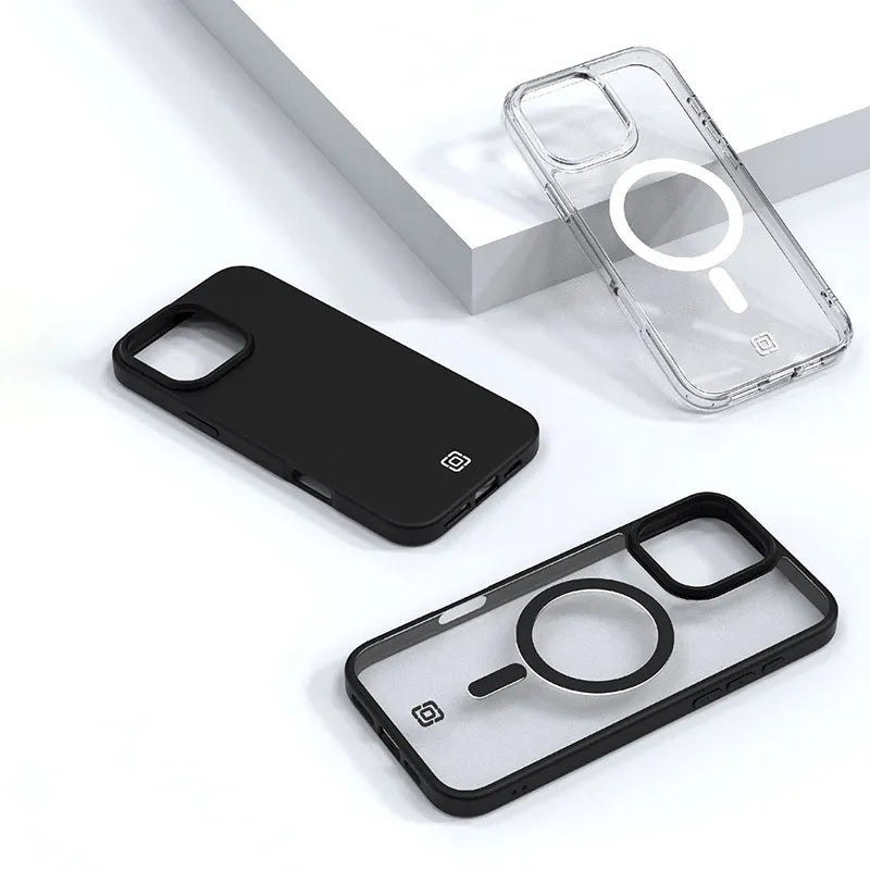 Incipio Velocity MagSafe – dėklas iPhone 16 Pro Max (skaidrus / juodas)