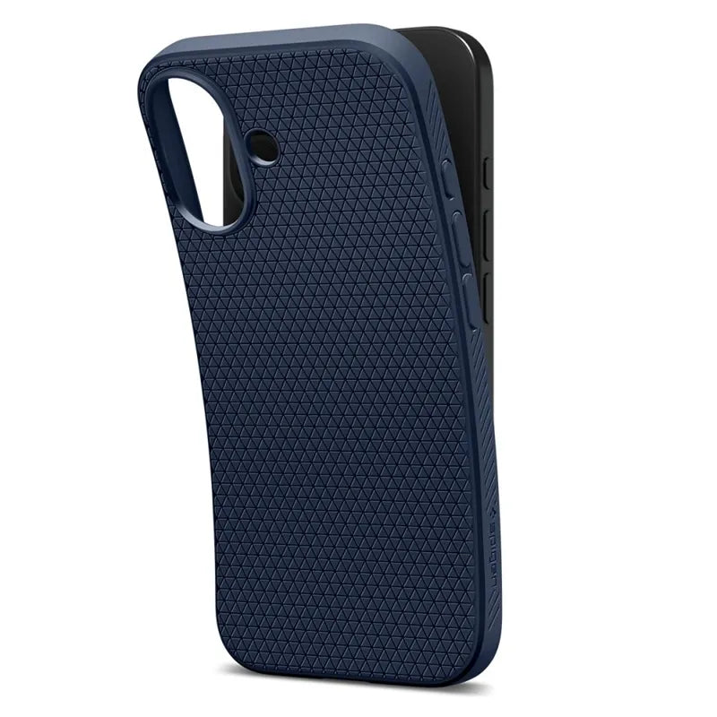 Spigen Liquid Air – dėklas, skirtas iPhone 17 (tamsiai mėlynas)