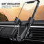 Crong Gravity Auto-Clip automobilinis laikiklis - gravitacinis telefono laikiklis 4,7"- 6,5" telefonams (juodas)