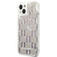 Karl Lagerfeld Monogram Liquid Glitter – dėklas, skirtas iPhone 14 (sidabrinis)