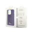 Guess Sequin Script Metal – dėklas iPhone 14 Pro (violetinis)