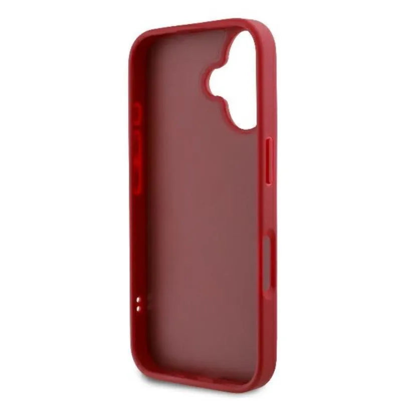 Karl Lagerfeld Quilted Signature - dėklas, skirtas iPhone 16 (raudonas)