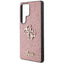 „Guess Fixed Glitter Big 4G Metal Logo“ – dėklas „Samsung Galaxy S25 Ultra“ (rožinis)