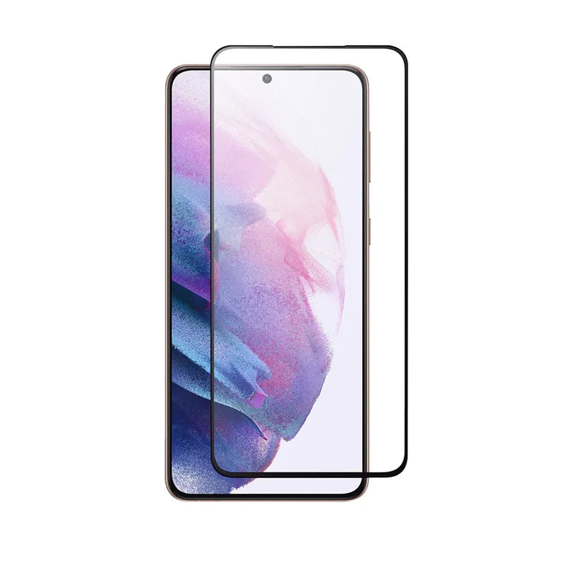 Crong 7D Nano lankstus stiklas – nedūžtantis 9H hibridinis stiklas visam Samsung Galaxy S21 ekranui