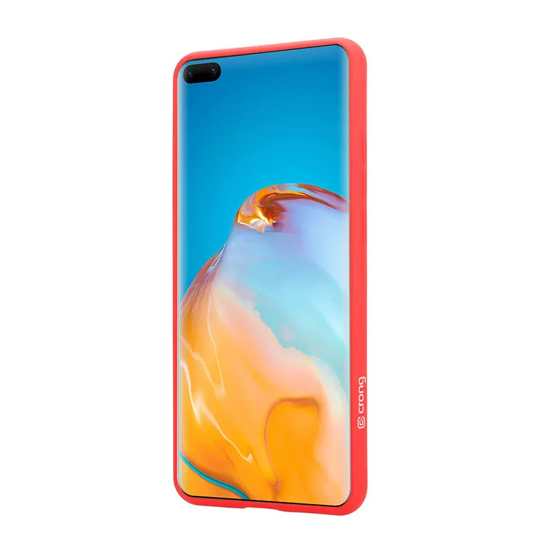Crong Color Cover - dėklas Huawei P40 Pro (raudonas)