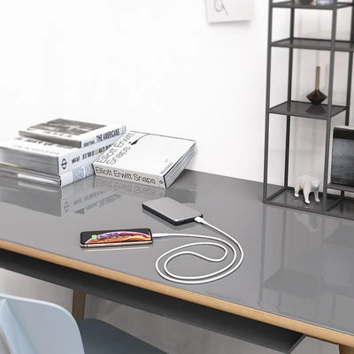 Borofone silikoninis USB į Lightning jungiamasis laidas, 1 m (baltas)