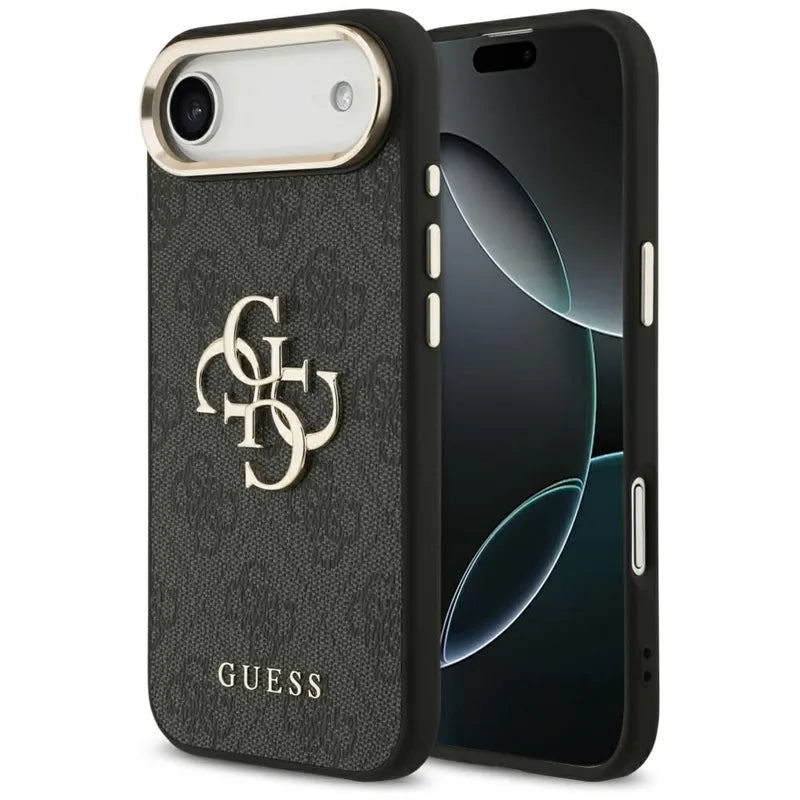 Guess 4G Big 4G Classic Logo – dėklas iPhone Air (juodas / auksinis)
