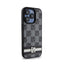 DKNY Leather Checkered Mono Pattern & Printed Stripes – „iPhone 15 Pro Max“ dėklas (juodas)