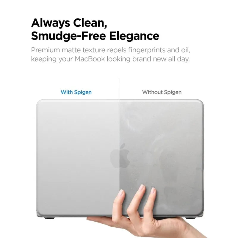 Spigen AirSkin – dėklas MacBook Neo (Frost Clear)