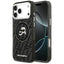 Karl Lagerfeld IML Glitter Karl & Choupette Heads Logo MagSafe – dėklas iPhone 17 Pro Max (juodas)