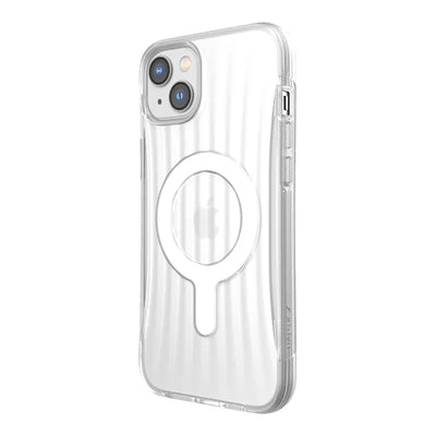 X-Doria Raptic Clutch MagSafe – biologiškai skaidus dėklas, skirtas iPhone 14 Plus (atsparus kritimui iš 3 m) (skaidrus)