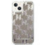 Karl Lagerfeld Monogram Liquid Glitter – dėklas, skirtas iPhone 14 (sidabrinis)