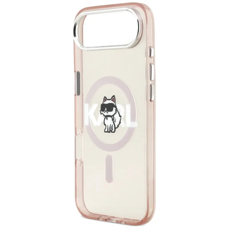 Karl Lagerfeld IML Choupette Sketch Logo MagSafe - Dėklas iPhone Air (rožinis)