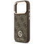 Guess 4G Strass Logo MagSafe - Dėklas iPhone 17 Pro (Rudas)