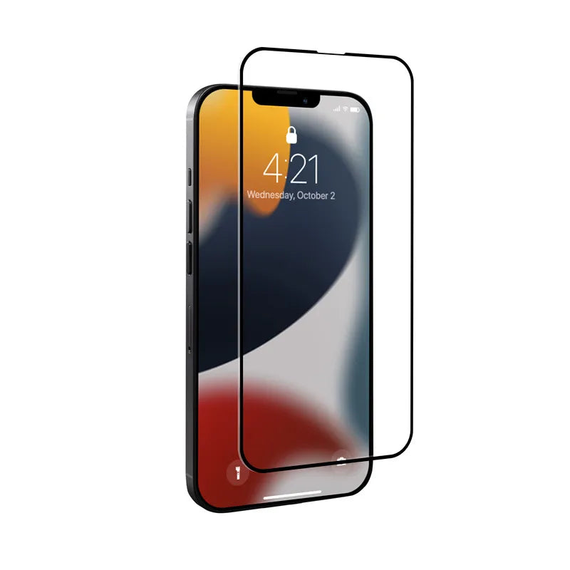 Crong 7D Nano Flexible Glass – nedūžtantis 9H hibridinis stiklas visam iPhone 13 mini ekranui