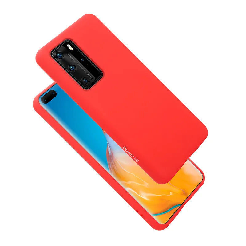 Crong Color Cover - dėklas Huawei P40 Pro (raudonas)
