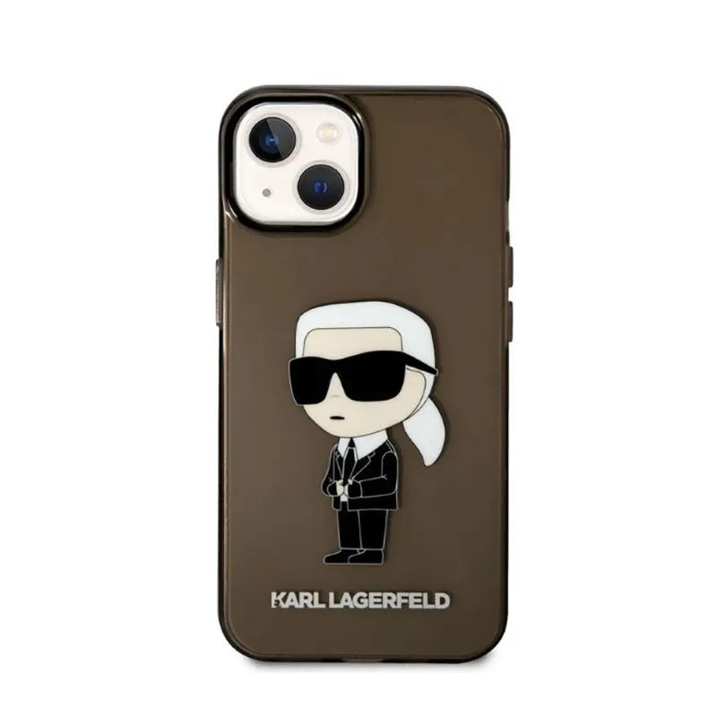 Karl Lagerfeld IML NFT Ikonik – dėklas iPhone 14 Plus (juodas)