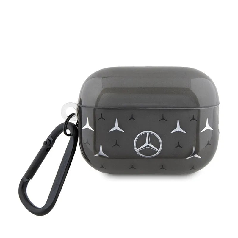 Mercedes Large Star Pattern – „AirPods Pro 2“ dėklas (juodas)
