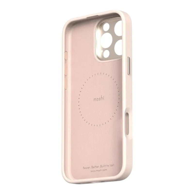 „Moshi Kameleon MagSafe“ – dėklas „iPhone 16 Pro Max“ su stovelio funkcija (šviesiai rožinė)