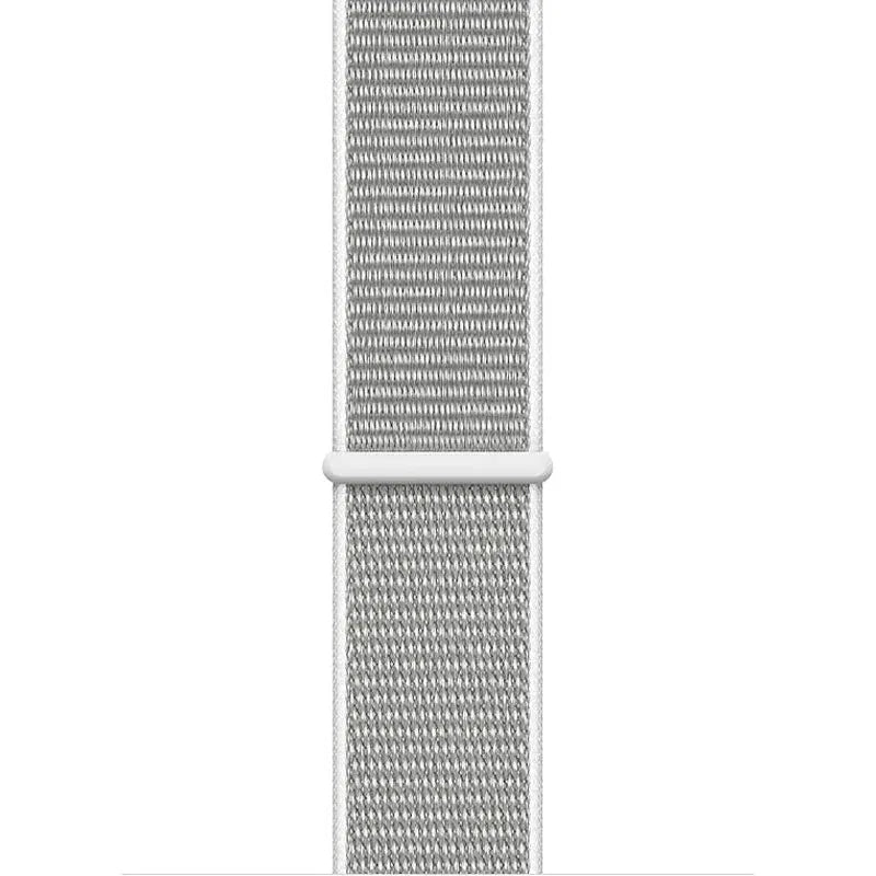Crong Nylon – sportinė apyrankė, skirta Apple Watch 44/45/46/49 mm (sidabrinė pilka)