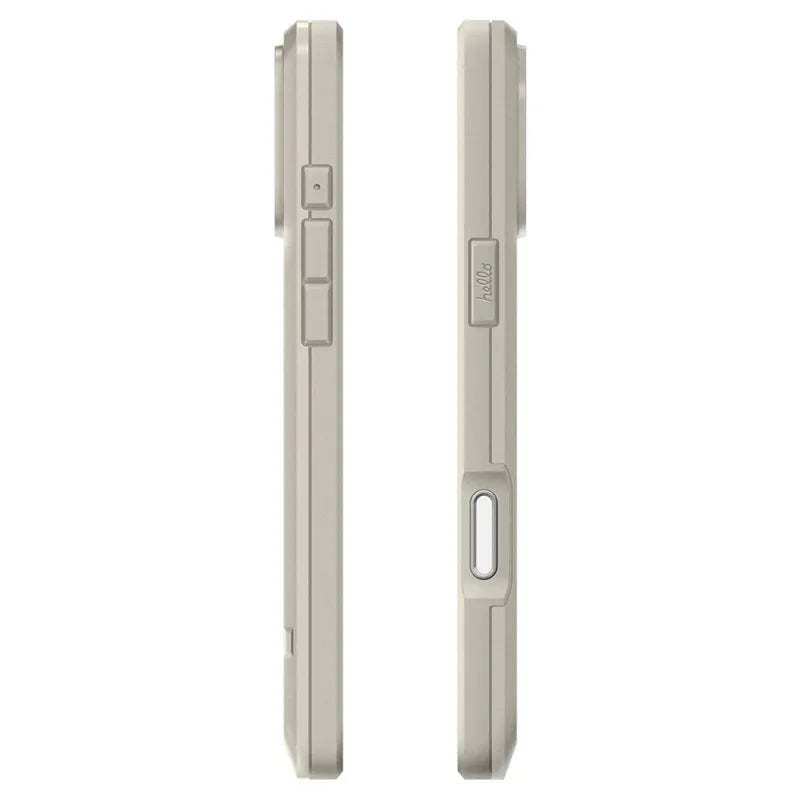 Spigen Classic LS MagSafe – iPhone 17 Pro Max dėklas (smėlio spalvos)