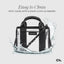 Case-Mate Micro Tote Bag – vandeniui atsparus krepšys per petį (Midnight Black/Clear)