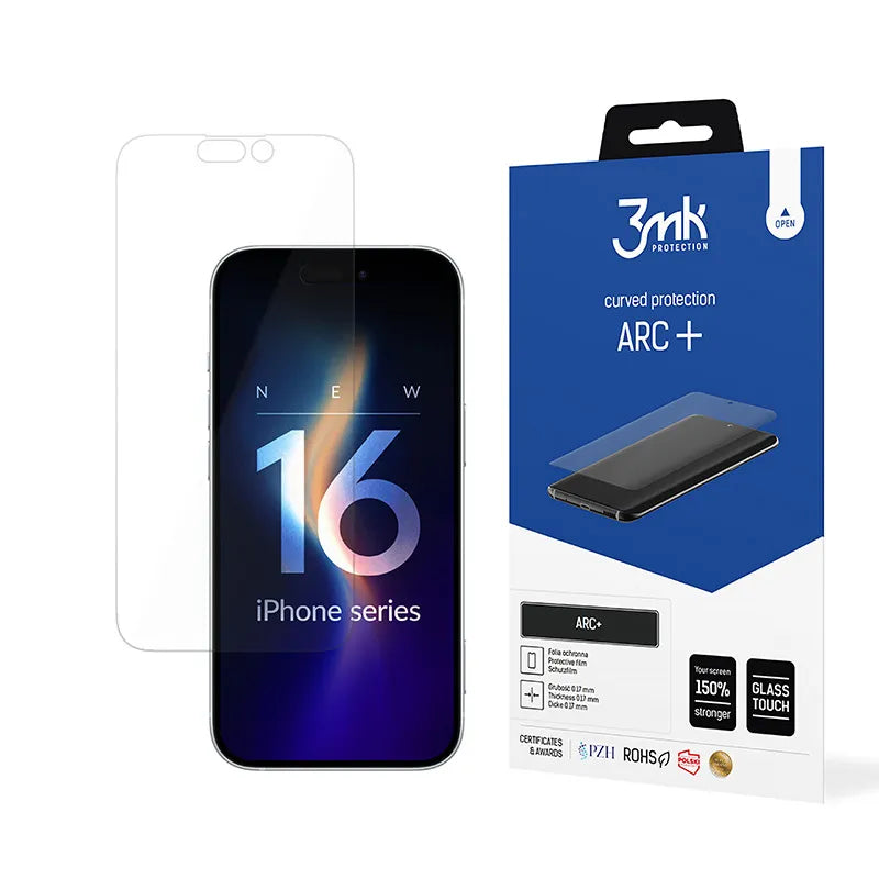 3mk ARC+ – apsauginė plėvelė, skirta iPhone 16 Plus