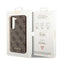 Guess 4G Charms kolekcija – dėklas Samsung Galaxy A35 5G (ruda)