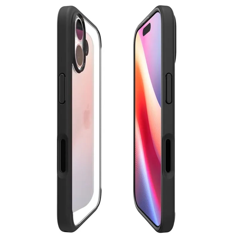Spigen Ultra Hybrid – Dėklas iPhone 17 (matinis juodas)