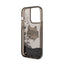 Karl Lagerfeld Liquid Glitter NFT Choupette Head – dėklas iPhone 14 Pro (juodas)